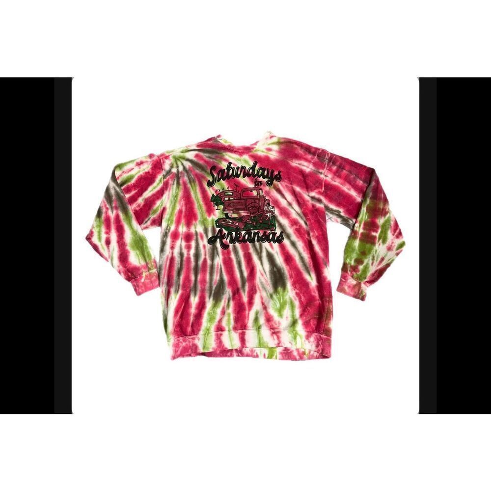 Arkansas Razorbacks Saturdays in Arkansas Tie-Dye Crewneck Sweater
